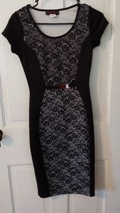 Annabelle black and white dress
